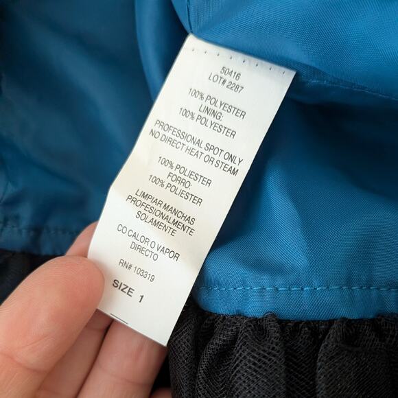 Blondie Nites Mini Dress 2 Blue Black Goth Corset Lace Y2K 90S Prom Floral Short - Picture 10 of 10